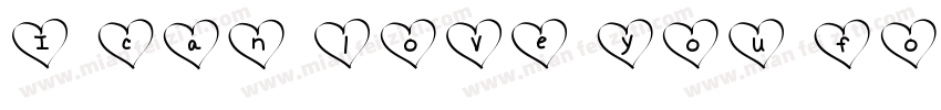 I can love you fo字体转换